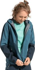 Vaude Kurtka przeciwdeszczowa sportowa damska Vaude Moab Rain II - niebieska 40. Niebieskie kurtki sportowe damskie Vaude, bez wzorów, bez ramiączek, bez kaptura. Za 343.85 zł.