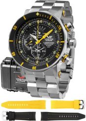 Zegarek męski Vostok Europe YM86-620A505B srebrny. Szare zegarki męskie Vostok Europe, bez wzorów, srebrne. Za 4,540.00 zł.