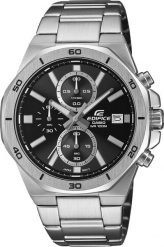 Zegarek sportowy EDIFICE Casio Edifice EFV-640D-1AVUEF100m srebrny. Szare zegarki sportowe EDIFICE, bez wzorów, srebrne. Za 496.51 zł.