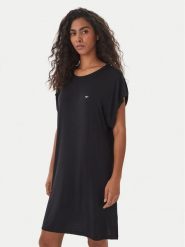 Emporio Armani Underwear Koszula nocna EW002965 AF19024 UC001 Czarny Regular Fit. Czarne koszule nocne damskie Emporio Armani Underwear, bez wzorów, z wiskozy, bez ramiączek. Za 329.99 zł.