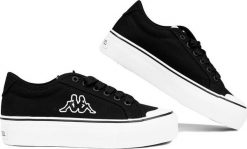 Kappa Buty damskie Kappa Boron Low PF czarno-białe 243162 1110 37. Białe obuwie sportowe damskie Kappa, bez wzorów, bez zapięcia. Za 116.85 zł.