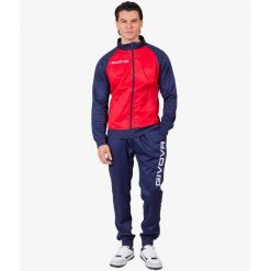 3082 Cuba Dres Rojo/Marino - komplet kurtka i spodnie. Czerwone kurtki męskie 30SEVEN, xs, bez wzorów, z dresówki, bez kaptura. Za 190.99 zł.