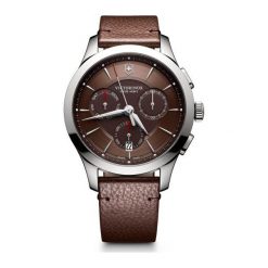 RABAT ZEGAREK VICTORINOX SWISS ARMY ALLIANCE CHRONOGRAPH 241749. Brązowe zegarki męskie VICTORINOX, bez wzorów, ze stali. W wyprzedaży za 1,590.00 zł.