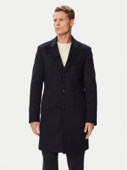 BOSS Płaszcz wełniany H-Hyde-264 50571557 Granatowy Slim Fit. Niebieskie płaszcze męskie Boss, na zimę, m, bez wzorów, z wełny, bez kołnierzyka, bez kaptura. Za 2,399.00 zł.
