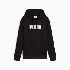Bluza z kapturem damska Puma ESS LOGO FL czarna 68831601 r S. Czarne bluzy damskie Puma, l, bez wzorów, z bawełny, klasyczne, bez ramiączek, z kapturem. Za 146.17 zł.