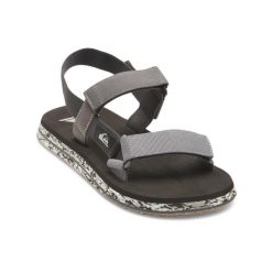 Sandały sportowe dla Mężczyzn MONKEY CAGED. Szare sandały męskie Quiksilver, bez wzorów, z gumy, sportowe, bez zapięcia. Za 199.00 zł.