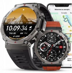 ZEGAREK SMARTWATCH MĘSKI WODOODPORNY ROZMOWY MENU PL SPORT GPS SMART WATCH. Zegarki męskie JG Smart, bez wzorów. Za 484.12 zł.