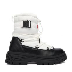 Śniegowce Hunter. Białe śniegowce damskie Hunter, bez zapięcia. Za 359.99 zł.