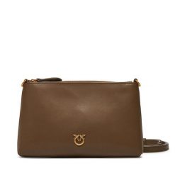 Torebka PINKO. Brązowe listonoszki damskie Pinko, bez wzorów, bez dodatków. Za 399.99 zł.