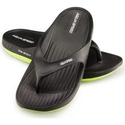 Klapki basenowe japonki Aqua Speed Alcano. Czarne klapki damskie Aqua-Speed, bez wzorów, bez zapięcia. Za 56.99 zł.