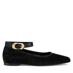 Baleriny Gino Rossi. Czarne balerinki damskie Gino Rossi, bez wzorów, bez obcasa, bez zapięcia. Za 179.99 zł.