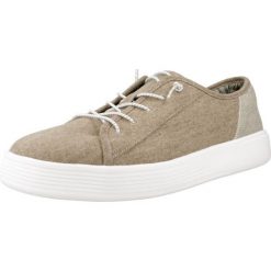 Buty HEY DUDE CODY CRAFT LINEN Jasnobrązowy. Brązowe buty zimowe męskie PRO BRANDS, bez wzorów, z tkaniny, bez obcasa, bez zapięcia. Za 173.99 zł.