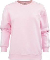 Adidas Bluza damska adidas Essentials 3-Stripes różowa IL3431 XL. Czerwone bluzy damskie Adidas, xl, bez wzorów, bez ramiączek, bez kaptura. Za 213.51 zł.