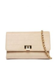 Elisabetta Franchi Torebka BS-64A-61E2-V290 Beżowy. Brązowe torebki do ręki damskie Elisabetta Franchi, bez wzorów, z materiału, bez dodatków. Za 1,239.00 zł.