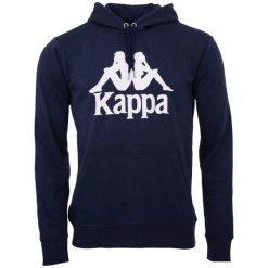 Bluza sportowa męska Kappa Taino. Niebieskie bluzy sportowe męskie Kappa, m, bez wzorów, z bawełny, bez kaptura. Za 99.99 zł.