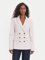 Guess Marynarka W5YN39 KCMU2 Écru Regular Fit. Marynarki i żakiety damskie Guess, z aplikacjami, z syntetyku, bez kołnierzyka, bez ramiączek. Za 459.99 zł.