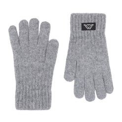 Rękawiczki Kappa. Szare rękawiczki damskie Kappa, bez wzorów, z dzianiny. Za 39.99 zł.