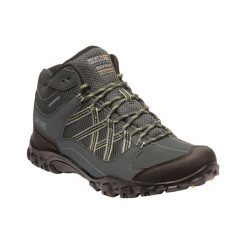 Buty trekkingowe męskie Edgepoint Mid Regatta. Zielone buty sportowe męskie Regatta, bez zapięcia. W wyprzedaży za 279.99 zł.