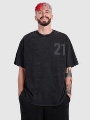 4F T-shirt oversize z nadrukiem męski 4F x Tomasz Fornal - szary M. Szare t-shirty męskie 4F, m, z aplikacjami, z materiału, bez kołnierzyka, bez ramiączek. Za 129.99 zł.