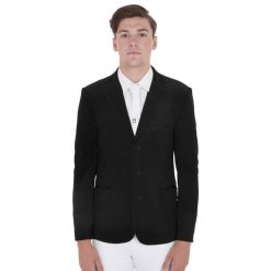 Kurtka konkursowa Equestro. Czarne kurtki męskie EQUESTRO, na lato, l, bez wzorów, z elastanu, klasyczne, bez kaptura. Za 759.90 zł.