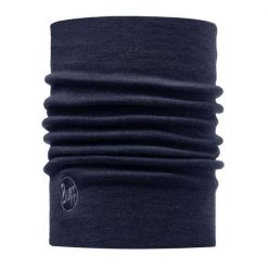 Komin chusta z wełny merino gruby heavyweight. Niebieskie szaliki męskie Buff, bez wzorów, z wełny. Za 145.99 zł.