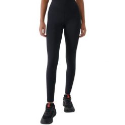 Legginsy damskie 4F FNK. Czarne legginsy damskie 4F, bez wzorów. Za 99.99 zł.