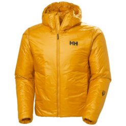 Kurtka z kapturem Helly Hansen Odin Everdown. Żółte kurtki sportowe męskie Helly Hansen, na zimę, m, bez wzorów, z kapturem, narciarskie. W wyprzedaży za 1,777.50 zł.