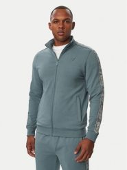Guess Bluza Z2YQ12 K6ZS1 Niebieski Regular Fit. Niebieskie bluzy męskie Guess, m, z aplikacjami, z bawełny, bez ramiączek, bez kaptura. Za 394.99 zł.