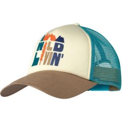 Czapka z daszkiem BUFF TRUCKER CAP SCEN MULTI. Czarne czapki damskie Buff, bez wzorów, sportowe. Za 92.99 zł.