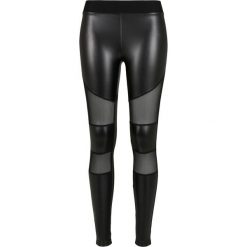 Damskie legginsy skórzane Urban Classics. Czarne legginsy damskie Urban Classics, bez wzorów, ze skóry. Za 162.00 zł.