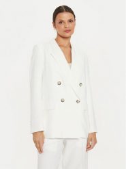 ViCOLO Marynarka TB0223 Écru Regular Fit. Marynarki i żakiety damskie ViCOLO, bez wzorów, z syntetyku, bez kołnierzyka, bez ramiączek. Za 339.99 zł.