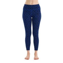 Venus - Legginsy termoaktywne (100% Merino / 230g/m²). Niebieskie bielizna sportowa damska WOOLONA, l, bez wzorów, z wełny. W wyprzedaży za 351.00 zł.