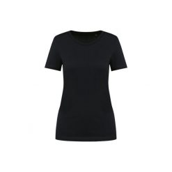 Damska koszulka z suprima z okrągłym dekoltem Kariban Premium. Czarne koszulki sportowe damskie KARIBAN, bez wzorów, z bawełny, bez ramiączek. Za 125.50 zł.
