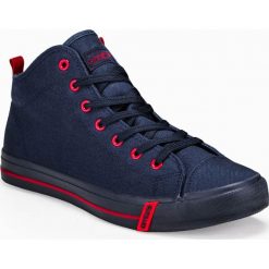 Ombre Buty męskie trampki T304 - granatowe 42. Trampki męskie Ombre, bez wzorów, bez zapięcia. Za 169.99 zł.