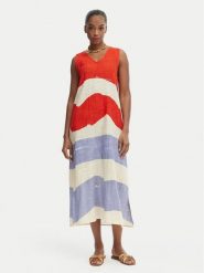 Iconique Sukienka letnia Casey IC26-081 Kolorowy Relaxed Fit. Sukienki damskie Iconique, na lato, l, bez wzorów, z bawełny, bez kołnierzyka, bez ramiączek. Za 399.99 zł.