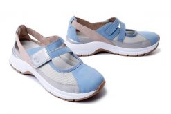 RIEKER REMONTE D0G08-10 blue combination, sandały damskie. Niebieskie sandały damskie Rieker Remonte, bez wzorów, bez obcasa, bez zapięcia. Za 287.92 zł.
