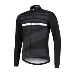 Zimowa kurtka softshell Stripe. Białe kurtki męskie Rogelli, na zimę, m, bez wzorów, z softshellu, bez kaptura. Za 220.00 zł.