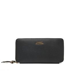Portfel Tommy Hilfiger. Czarne portfele damskie Tommy Hilfiger. Za 329.99 zł.
