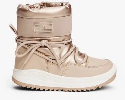Buty trekkingowe damskie Tommy Hilfiger Tommy Hilfiger damskie śniegowce SNOW BOOT T3A5-34052-1474591 BRONZE 39. Białe obuwie trekkingowe damskie Tommy Hilfiger, bez zapięcia. Za 499.99 zł.