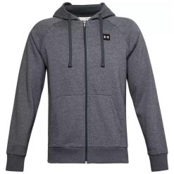Bluza sportowa męska Under Armour Rival Fleece FZ Hoodie. Szare bluzy sportowe męskie Under Armour, m, bez wzorów, bez kaptura. Za 189.99 zł.