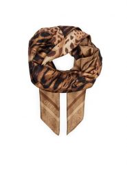 Guess Chusta AW5684 POL20 Brązowy. Brązowe rękawiczki damskie Guess, z aplikacjami, z poliesteru. Za 194.99 zł.