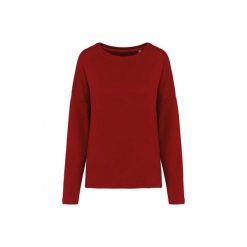 Bluza damska Kariban Loose. Czerwone bluzy damskie KARIBAN, l, bez wzorów, z bawełny, eleganckie, bez ramiączek, bez kaptura. Za 147.00 zł.