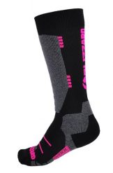 Skarpety narciarskie Blizzard Wool Sport Ski Merino black/pink. Czarne skarpetki damskie BLIZZARD, bez wzorów, z bawełny. Za 59.00 zł.