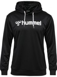 Bluza z kapturem Hummel Logo. Czarne bluzy damskie Hummel, m, bez wzorów, z materiału, klasyczne, bez ramiączek, z kapturem. Za 167.00 zł.