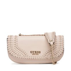 Torebka Guess. Brązowe torebki do ręki damskie Guess, z aplikacjami, bez dodatków. Za 469.99 zł.