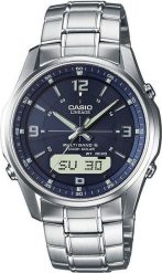 Zegarek Casio Zegarek męski Casio LCW-M100DSE-2AER srebrny. Szare zegarki męskie Casio, bez wzorów, srebrne. Za 1,052.00 zł.