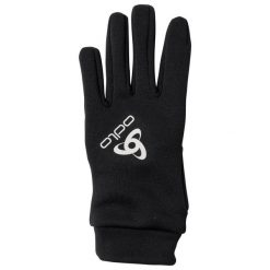 Rękawiczki zimowe multifunkcyjne dla dorosłych Odlo STRETCHFLEECE LINER E. Czarne rękawiczki damskie ODLO, na zimę, bez wzorów. Za 139.99 zł.
