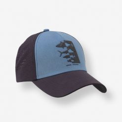 Czapka wędkarska z daszkiem Caperlan 500. Czarne czapki damskie CAPERLAN, bez wzorów, z elastanu, sportowe. Za 49.99 zł.