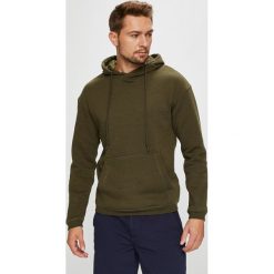 Jack & Jones - Bluza. Zielone bluzy męskie Jack & Jones, m, bez wzorów, z bawełny, bez ramiączek, z kapturem. W wyprzedaży za 89.90 zł.