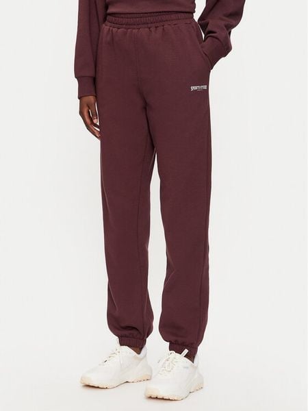 Athlecia Spodnie dresowe Giannis W Sweat EA243382 Bordowy Regular Fit. Czerwone spodnie dresowe damskie Athlecia, bez wzorów, z bawełny. Za 199.99 zł.